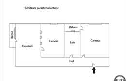 De vanzare apartament 2 camere, 65 mp plus 2 balcoane, semifinisat!