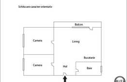 De vanzare 3 camere, 64 mp in zona Somesului, parcare cu CF