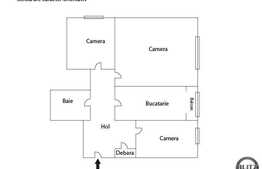 De vanzare apartament 3 camere, 54 mp utili, in zona Nora