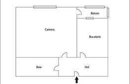 Apartament 1 camera, 29 mp, zona Teleorman