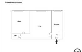 De vanzare 38 mp, 2 camere semidecomandate in zona Bucium