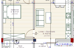 Apartament 2 camere, 46 mp, balcon, zona strazii Teilor!