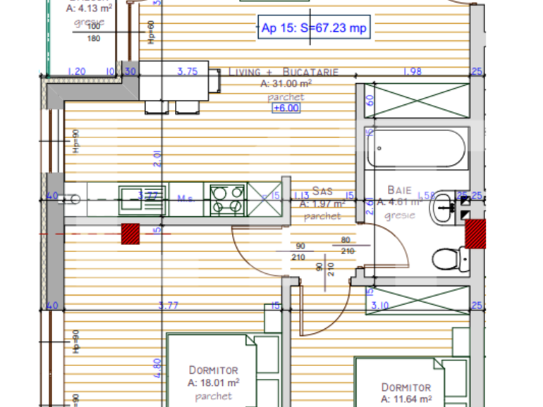 Apartament de vânzare 3 camere Floreşti - 70943AV | BLITZ Cluj-Napoca | Poza1