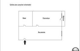 COMISION 0%. Vanzare 1 camera, 40 mp, zona AVRAM IANCU, semifinisat!