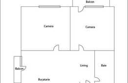 3 camere, 66 mp, etaj intermediar, complet mobilat, parcare! Zona Teilor!