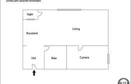 Apartament cu 2 camere, semidecomandat, 40 mp utili, zona Piata Mihai Viteazu