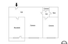 2 camere, 48 mp, nefinisat, zona strazii Alexandru Vlahuta!
