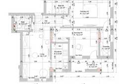 Apartament cu 3 camere, 61 mp, decomandat