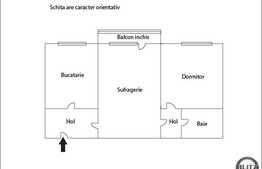 2 camere de vanzare, 48 mp utili, zona Hotel Royal, cu boxa si parcare