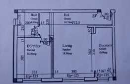 Apartament 2 camere, decomandat, 55 mp., zona Florilor