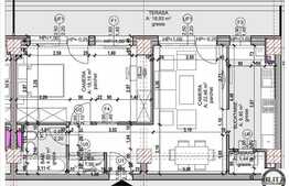 Apartament 2 camere, 55,67 mp, zona Kaufland. Semifinisat! Terasa 18 mp