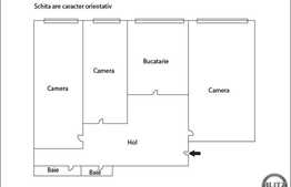 3 camere, 65 mp, decomandat, boxa, zona strazii Bucuresti