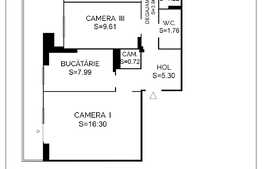 Apartament 3 camere decomandate, etaj intermediar, Marasti