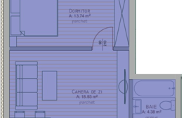 Apartament de 2 camere, 45 mp, Floresti!