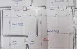 Apartament 2 camere, 38 mp,incalzire in pardoseala