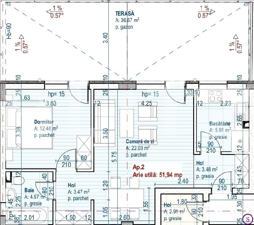 Apartament de vânzare 2 camere Floreşti - 71980AV | BLITZ Cluj-Napoca | Poza1