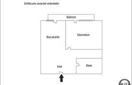 Apartament cu 1 camera, 47 mp, zona Stejarului, etaj intermediar