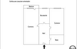Vanzare 2 camere, 57 mp utili, decomandat, zona Porii!