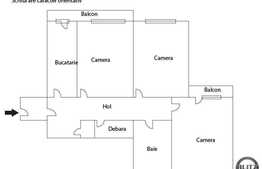 Vanzare 3 camere, 64.8 mp utili, zona Parang, boxa la subsol, etaj intermediar