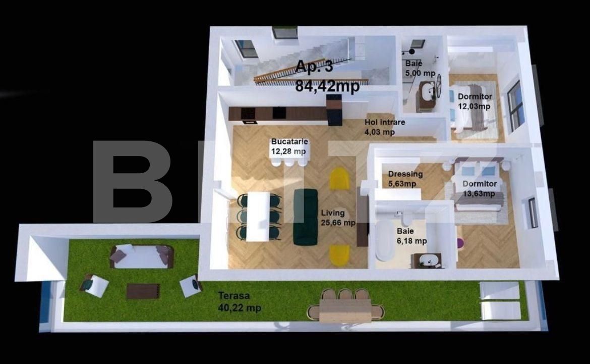 Apartament de vânzare 3 camere Europa - 72407AV | BLITZ Cluj-Napoca | Poza13