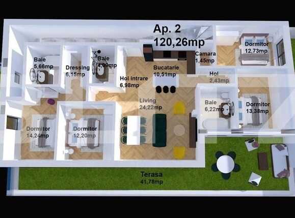 Apartament de vânzare 4 camere Europa - 72408AV | BLITZ Cluj-Napoca | Poza4