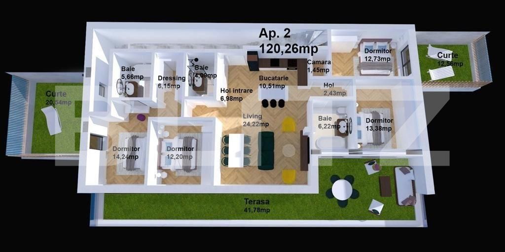 Apartament de vânzare 4 camere Europa - 72408AV | BLITZ Cluj-Napoca | Poza4