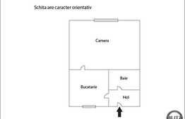 1 camera de vanzare, decomandat, 34 mp utili, zona Byron, cu boxa si parcare