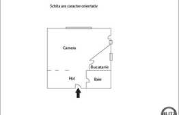 Apartament 1 camera de vanzare, 27 mp utili, zona strazii Oasului