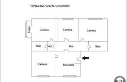 Vanzare 4 camere decomandate, 100 mp, zona Billa. Loc de parcare si boxa!