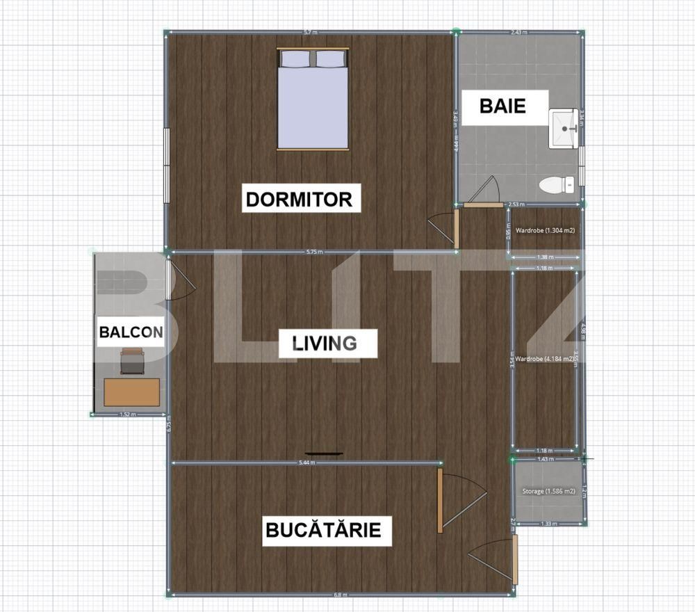 Apartament de închiriat 2 camere Central - 72613AI | BLITZ Cluj-Napoca | Poza1