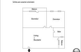 3 camere, 63 mp, semifinisat! Zona de interes! Posibilitate RATE