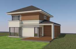 Casa individuala, 500 teren, 140 utili, garaj, zona Popesti