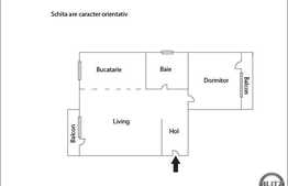 Vanzare 2 camere, 42 mp plus 2 balcoane, zona Stejarului!