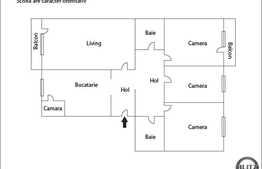 Vanzare apartament 4 camere, 78 mp utili, zona A.Vlahuta, cu boxa subsol 20 mp