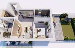 Comision 0! Apartament 2 camere, semifinisat, gradina, in ansamblu Beta Residence