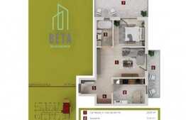Comision 0! Apartament 2 camere, semifinisat, gradina, in ansamblu Beta Residence