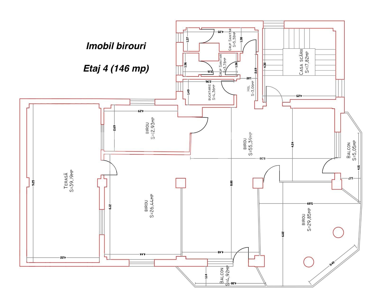 Spațiu birouri de închiriat Semicentral - 73061SIB | BLITZ Cluj-Napoca | Poza4