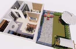 Apartament 2 camere, finisat, gradina, în ansamblul Beta Residence