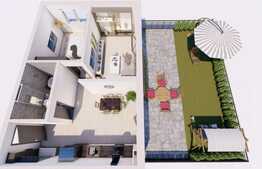 Apartament 3 camere, finisat, gradina 56 mp, în ansamblul Beta Residence