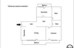 Vanzare 3 camere, 62 mp, dotari moderne, parcare cu CF, zona Tauti!