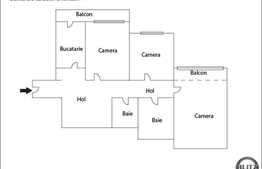 Apartament 3 camere de vanzare, 70 mp utili, zona Parang, cu boxa