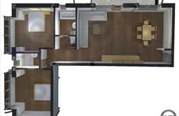 3 camere, 86,35 mp, imobil nou, etaj intermediar, zona strazii Timisului