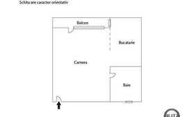 Apartament 1 camera de vanzare, 35.5 mp utili, zona Casa Piratilor, cu boxa