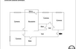 Vanzare 4 camere, decomandat, etaj intermediar, zona Nora. Boxa inclusa!