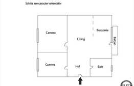 Apartament cu 3 camere, 63 mp, zona Horea, mobilat si utilat