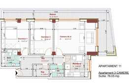 Apartament de 3 camere, imobil nou 2021, zona Tractorul 