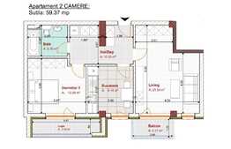 Apartament 2 camere, imobil nou 2021, decomandat, zona Tractorul 