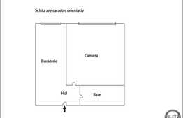 1 camera, 30 mp ultili, parter, zona strazii Bucegi