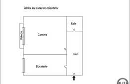 1 camera, 45 mp, decomandat, garaj, zona Valea Garbaului!