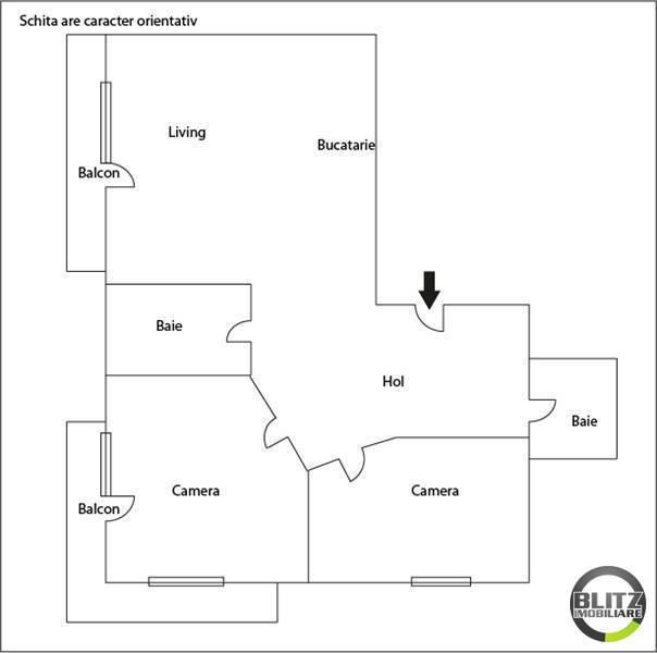 Apartament de vânzare 3 camere Bună Ziua - 742AV | BLITZ Cluj-Napoca | Poza1